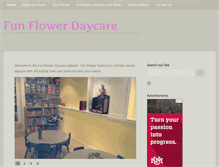 Tablet Screenshot of funflowerdaycare.com